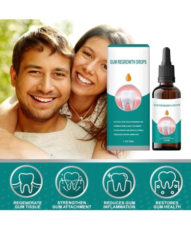 Gum Relief Drops | Repair Receding Gums & Freshen Breath - 30ml (2 Pieces) - International Shipping Available - Buy Online on GoSupps.com