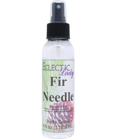 Fir Needle Essential Oil Body Spray 4 ounces Body Mist for Women with Clean Light & Gentle Fragrance Long Lasting Perfume with Comforting Scent for Men & Women Cologne with Soft Subtle Aroma For 4 Fluid Ounces
