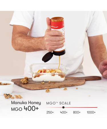 New Zealand Honey Co. Manuka Honey MGO 400+ | 500g Raw & Active | Premium Quality | Certified Methylglyoxal | Authentic New Zealand Honey - Buy Online on GoSupps.com