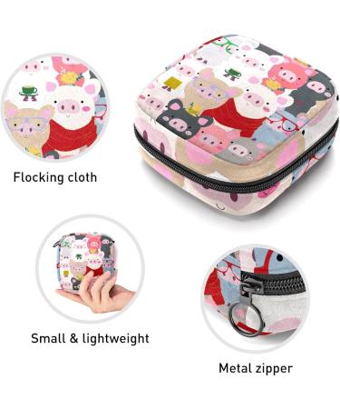 Buy Cute Pig Storage Pockets | Women's Portable Period Kit - Stylish & Functional | International Shipping Available - Buy Online on GoSupps.com
