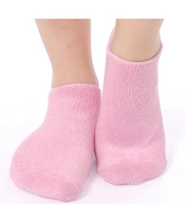 Moisturizing Gel Socks for Pedicure - Softens Feet & Relieves Pain - Unisex Pink - Buy Online on GoSupps.com