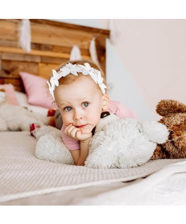 Flower Baby Headband Cute Baby Headbands Soft Lace Newborn Headbands Elastic White Flower Newborn Baby Headbands Girl Hair Accessories for Baby Girls - Buy Online on GoSupps.com
