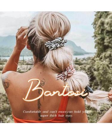 Bartosi Gold Hair Scrunchies - Pack of 2 | Elastic Hair Ties for Women and Girls | Sparkly Metallic Ponytail Holder | Fashion Hair Accessories - Buy Online on GoSupps.com
