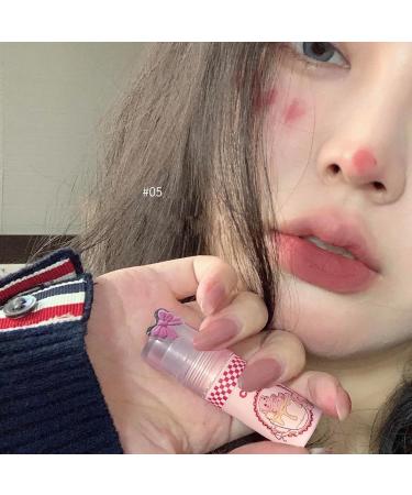 Tricolor Velvet Haze Face Matte Lip Gloss Moisturizing Smooth Color Matte Lip Gloss Non-stick Cup Not Easy To Fade Long-lasting Lip Gloss Lipstick Cosmetics (#B) - Buy Online on GoSupps.com