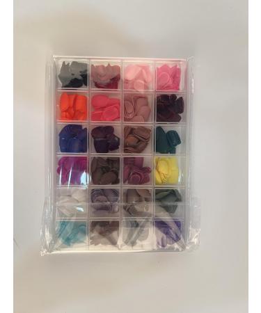 576 Pcs Matte Press on Nails EBANKU Short Acrylic False Nails - 24 Colors Square Fake Nails for Women Girls - Buy Online on GoSupps.com