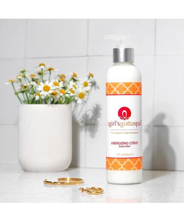 A Girl's Gotta Spa! Shea Butter Body Lotion - Natural Moisturizer for Dry Skin Non-Greasy Vegan Cruelty-Free | 8 Ounces Citrus - Shop Internationally - Buy Online on GoSupps.com