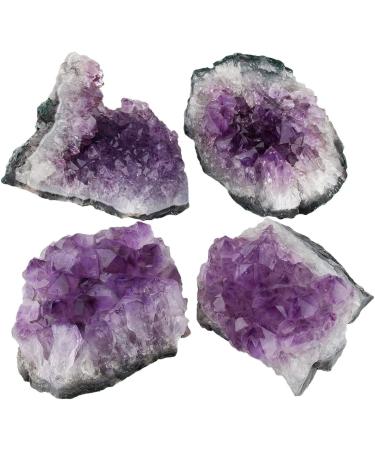 Nupuyai Natural Amethyst Druse - Irregular Crystal Cluster for Reiki Healing & Home Decoration - XXL Rough Stone - Buy Online on GoSupps.com
