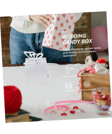 SKISUNO Bath 50pcs Folding Candy Box Boxes Holders Favor Boxes Folding Candy Containers Mini Small 10x6cm White - Buy Online on GoSupps.com