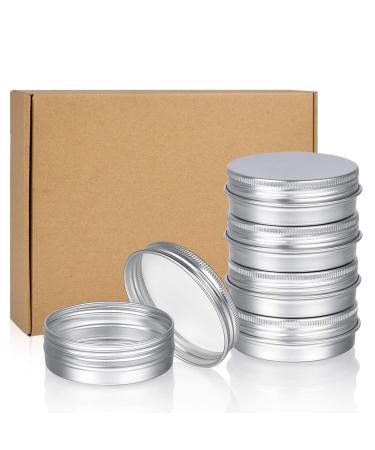 Sopito Aluminum Tins 24 Pieces 60ml Aluminum Empty Round Tins for Lip Balm Cosmetic Cream Mini Candles Craft Jewelry - Buy Online on GoSupps.com