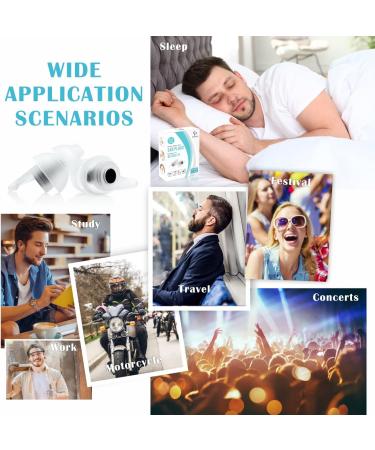 Eargrace Soft Noise Reduction Earplugs for Sleeping - 2 Pairs for Small Ear Canals | Hearing Protection for Snoring Traveling Concerts & Loud Events - Black - Buy Online on GoSupps.com