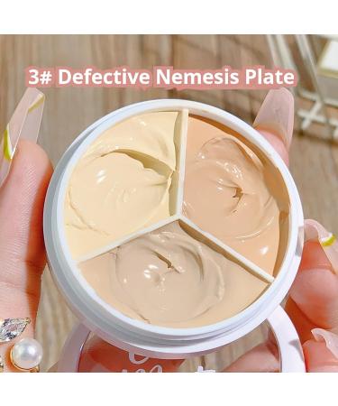 Concealer 3-Color Concealer Make Up Waterproof Leg Foundation Full Cover Concealer Palette Corrects Dark Circles Red Marks Scars (3# Blemish Eliminator 4.5g) - Buy Online on GoSupps.com