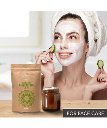 Kaolin White Tonerde Powder 100g - Chemical-Free Facial Cleanser & Cosmetic Clay for Masks Peeling Hair & Body Care - Buy Online on GoSupps.com