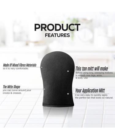 Tanning Mitt Self Tan Glove Evenly Applies Fake Tanner For Flawless Streak Free Look Instant Face False Sun Tan Applicator Double Sided Body Mitts Prevents Stained Hands Soft Washable Reusable (1) - Buy Online on GoSupps.com