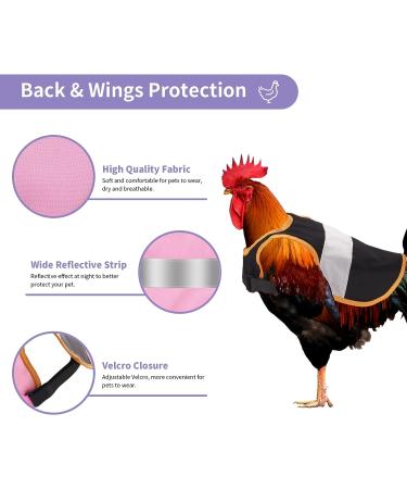 Vehipa 3 Pcs Reflective Chicken Vest Set - Adjustable Harness for Poultry - Feather Protection for Hen, Geese, Duck - Buy Online on GoSupps.com