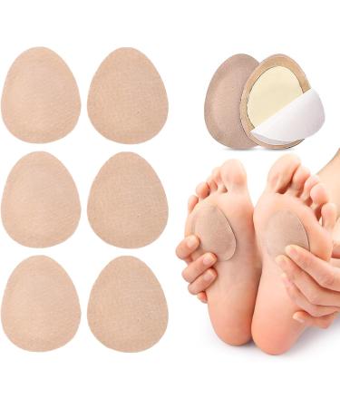 Metatarsal Pads - 3 Pairs Cushioned Self-Adhesive Foot Pads for Shock Absorption & Comfort | Faux Leather Forefoot Pads for Blisters Calluses & Corns - Buy Online on GoSupps.com