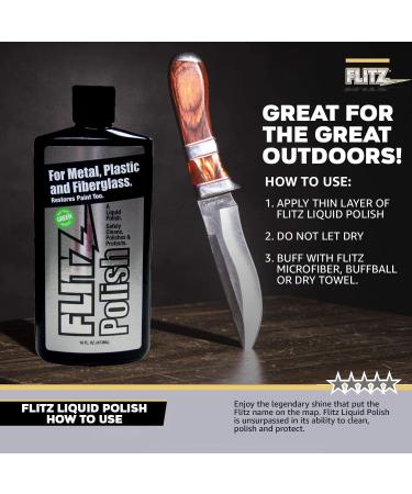 Flitz Multi-Purpose Polish and Cleaner Liquid for Metal  Plastic  Fiberglass  Aluminum  Jewelry  Sterling Silver: Great for Headlight Restoration + Rust Remover  Made in the USA Single - Buy Online on GoSupps.com