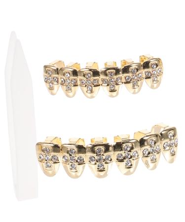 CHILDWEET 1 Set Single Mouth Grill Single Teeth Grill Hip-hop Supplies Decorative Teeth Grill Braces Stitching