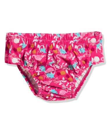 Playshoes Unisex Children's UV Protection Diaper Pants Swim Trunks Swimwear 62-68 Flamingo Button Up