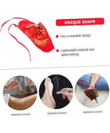 Lurrose Portable Moxibustion Holder & Fabric Cover for Foot Leg & Body - Ideal Moxibustion Box for Home Use - Buy Online on GoSupps.com