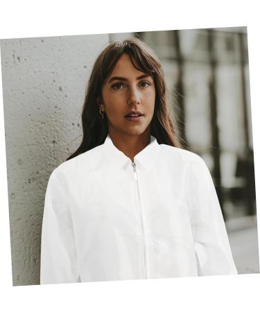 FRCOLOR Hairdressing Overalls Elegant Religious Aprons Care Uniform for Women Grooming Coat Waterproof Clothing Pet Grooming Apron Hairdressing Apron Medium and Small Men and Women White - Buy Online on GoSupps.com