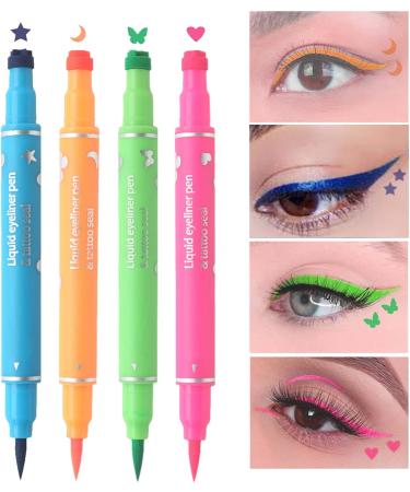 Strimp Eyeliner Pen - Eye Pencil Double Tip Waterproof | 4 Shades Eyeliner with Long Precise Pad for Makeup Makeup Women Girlfriend Wife - Buy Online on GoSupps.com
