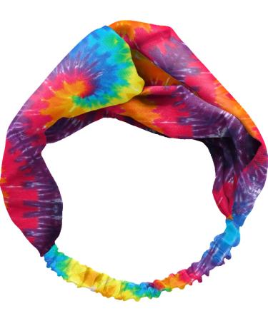 Spoontiques - Headband - Printed Fabric Hair Bands - Knotted Hair Band for Everyday Use - Tie Dye