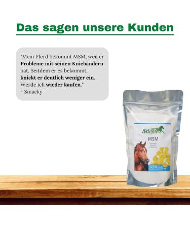 Premium Natural MSM Boots for Horses | 100% Organic 1kg - Supports Gel Metabolism Skin Fur & Hoof Growth - Buy Online on GoSupps.com
