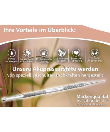 Buy InstrumentenRW Acupressure Pen Duck Hook - Stainless Steel Meridian Pencil & Acupuncture Pin for Pain Relief - International Shipping - Buy Online on GoSupps.com