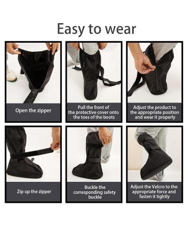Waterproof Walking Boot Cover for Cast & Fracture - Tall Medical Cast Protector for Men & Women | Outdoor Rain & Snow Recovery Accessory - Black (Medium - Buy Online on GoSupps.com