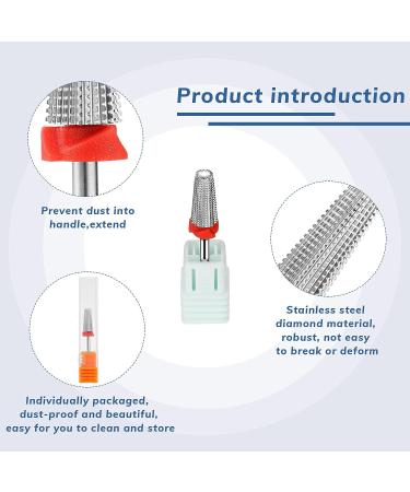 5 Piece Nail Drill Bits Set - Carbide 5 in 1 Bit, 3/32 Inch Shank - Cuticle Clean Carbide Nail Drill Bit for Acrylic & Gel Nails - Pedicure Nail Art Tools - Buy Online on GoSupps.com