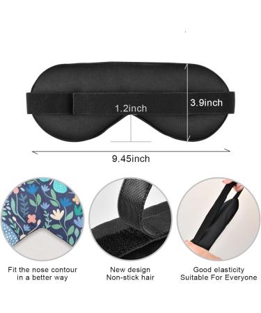 Haskirky Light Blocking Eye Mask - Breathable & Adjustable for Men and Women - Perfect for Travel, Yoga, Meditation, Office, and Deep Sleep - Comfortable & Smooth - Butterfly Design (4 Pack) - Buy Online on GoSupps.com