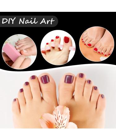 1000 Pcs Clear False Toenails - Full Cover French Acrylic Fake Toenail Tips for Manicure Salons and DIY Foot Decoration - Buy Online on GoSupps.com