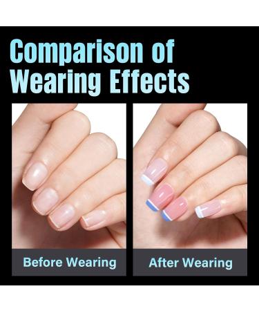 Tomicca 240 Pcs Ultra Short Squoval Gel Nail Tips | Half Matt Full Cover Artificial Nail Tips for DIY & Nail Studios - 15 Sizes Available - Buy Online on GoSupps.com