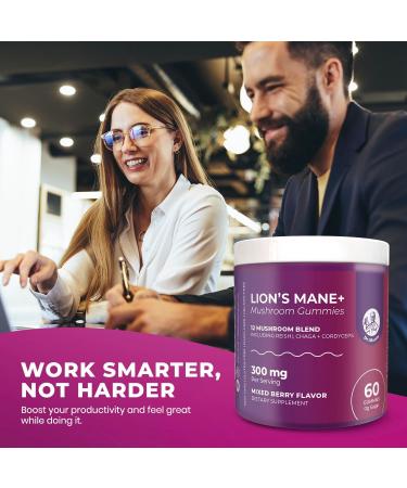 DR. MORITZ Lions Mane Gummies for Adults and Kids 4+ - Mushroom Gummies with 12-in-1 Blend Including Reishi & Chaga - Lions Mane for Kids and Adults - No Sugar Added Non-GMO (120 Count) 60 Count (Pack of 2) - Buy Online on GoSupps.com