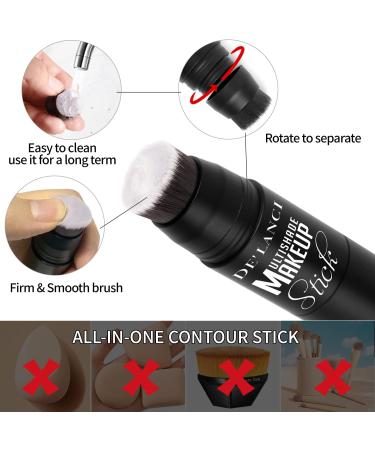  DE'LANCI 3-in-1 cream blush pencil for cheeks lips and eyeshadow waterproof smooth moisturizing cream formula blush pink - Buy Online on GoSupps.com