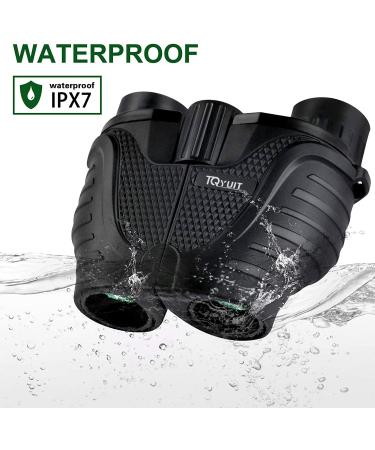 15x25 Waterproof Binoculars for Adults & Kids | Low Light Night Vision | Durable & Clear for Outdoor Sports, Concerts, Bird Watching - Black - Buy Online on GoSupps.com