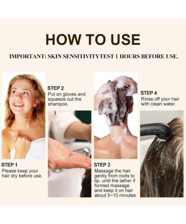 Natural Plant Extract Formula - Hair Dye Shampoo Hassle-free 30-Minute Hair Coloring He Shou Wu Ce Bai Ye & Ginger Infused Nourishing Hair Dye with Fragrant Aroma (Dark Brown 500ml) Dark Brown 1 count (Pack of 1) - Buy Online on GoSupps.com