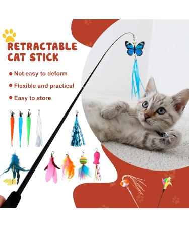 Shop Tavada Cat Toys: 32 Interactive Cat Toys with Springs & Suction Cup - Perfect for International Shipping! - Buy Online on GoSupps.com