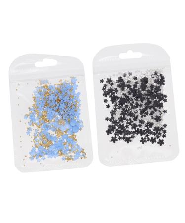 Beavorty 2 nail art with five petals nail charm Nail Art Beads nail bead flower nail studs flower nail art charms nail tech accessories pearl nail gem Acrylic resin flower replaceable 3d