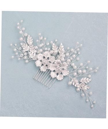 FRCOLOR Hair Comb Made of Crystal Pearl Hair Comb with Floral Pattern Wedding Hair Comb Flower Hair Accessories Rhinestone Headpiece Wedding Tiara Diamond Headpiece Bridal - Buy Online on GoSupps.com