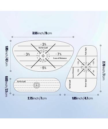 ToVii Golf Impact Tape Set - 300/600 Pcs for Sweet Spot Analysis & Swing Consistency - Club Impact Stickers for Woods, Irons, Putters - Training Aid for Improved Accuracy - Buy Online on GoSupps.com