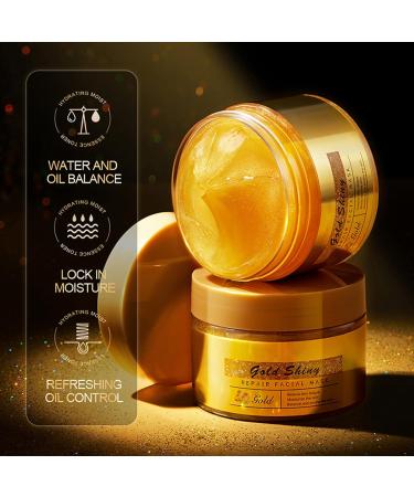 Gold mask 120 g antiaging gold mask mask with leaveon applicator pore deep cleansing reduces fine lines and firms the skin facial mask - Buy Online on GoSupps.com