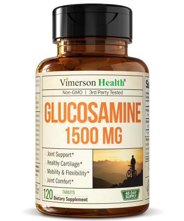 Glucosamine Sulfate 1500mg Joint Support Supplement. Cartilage Bone & Joint Health. Antioxidant Properties. Aids Inflammatory Response. Occasional Discomfort Relief for Back Knees & Hands. 120 Count 120 Count (Pack of 1)