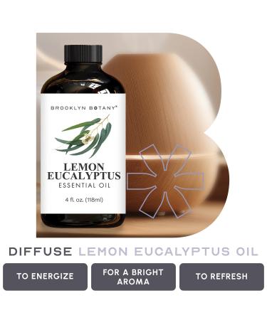 Brooklyn Botany Frankincense & Lemon Eucalyptus Essential Oils 4 Fl Oz (Pack of 2) 100% Pure & Natural Uplifting & Purifying Aromatherapy Blend - Buy Online on GoSupps.com