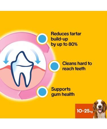 Pedigree DentaStix Daily Dental Chews Medium Dog 10-25kg 105 Sticks - Buy Online on GoSupps.com