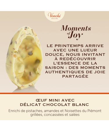 Venchi - uf Mignon au Chocolat Blanc Sal 70 Gr avec Pistaches Amandes et "Noisettes du Pi mont" Sans Gluten Collection de P ques Venchi Id e Cadeau - Buy Online on GoSupps.com