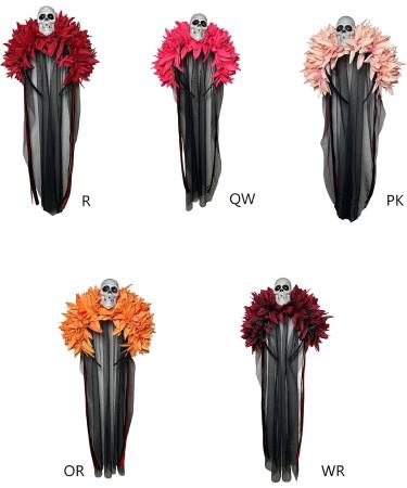 amangul Halloween Long Lace Skull Headband Decorative Headdress Ornament for Adults Women Teenager Girl Costume(Pink) - Buy Online on GoSupps.com