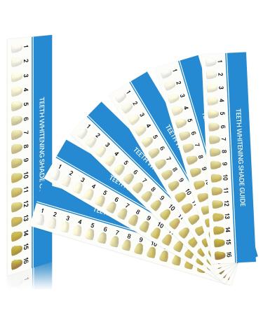 50 Pieces Teeth Shade Guide Teeth Whitening Shade Chart Tooth Bleaching Guide Porcelain Dental Teeth Color Cards Dental Equipment for Dentist or Household Oral Care - Buy Online on GoSupps.com