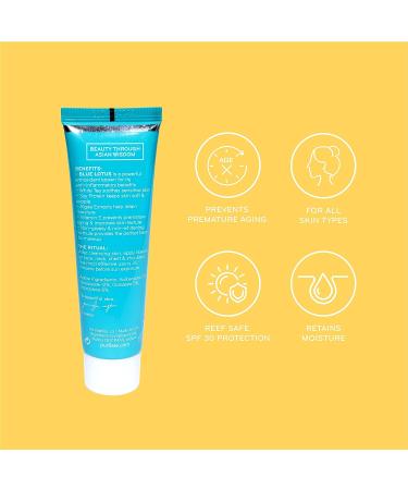 Purlisse Blue Lotus SPF 30 Essential Daily Moisturizer | Cruelty-Free & Clean | Anti-Aging | Reef Safe | Non-Greasy Formula with Vitamin E & Algae Extracts | 1.7oz - Buy Online on GoSupps.com