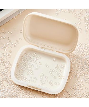 Tainrunse Denture Travel Case - Eco-Friendly & Washable Storage Box for Home & Office - Milk White - Buy Online on GoSupps.com